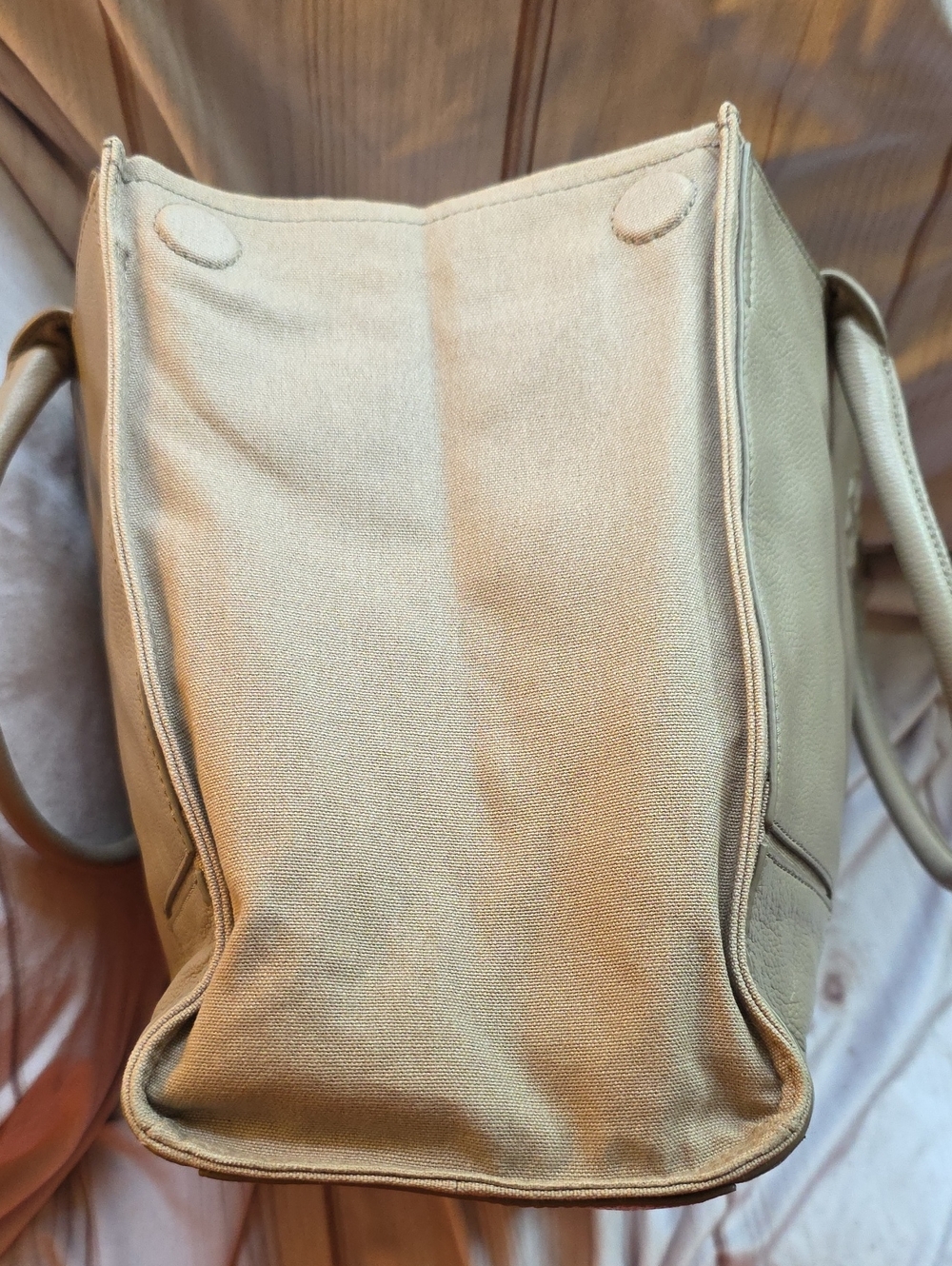 Tory Burch Ella Large Leather & Canvas Tote - Picture 13 of 15
